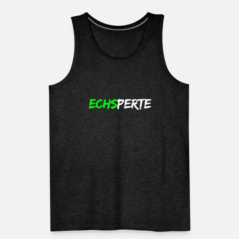 Echsperte - Experte, lustiger Wortwitz Männer Premium Bio Tank Top
