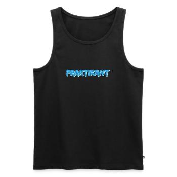 Gift for intern - Men's Premium Organic Tank Top - black - Front - AI Model Male 178 light (178cm)