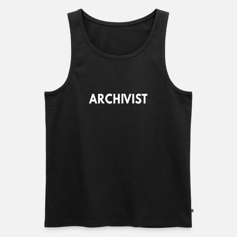 Archivar - Männer Premium Bio Tank Top - Schwarz