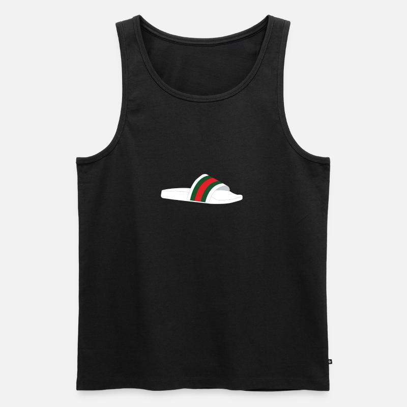SCHIEBEREGLER - Männer Premium Bio Tank Top - Schwarz