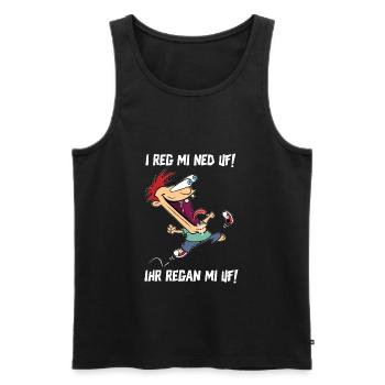 Gsiberger Vorarlbergerisch Lustig Motiv Dialekt - Männer Premium Bio Tank Top - Schwarz - Vorne - Michal (187cm)