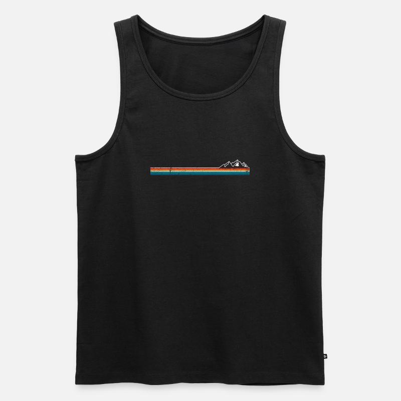 Warten auf Designeingabe - Männer Premium Bio Tank Top - Schwarz
