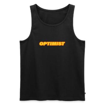 OPTIMIST - Men's Premium Organic Tank Top - black - Front - AI Model Male 178 light (178cm)