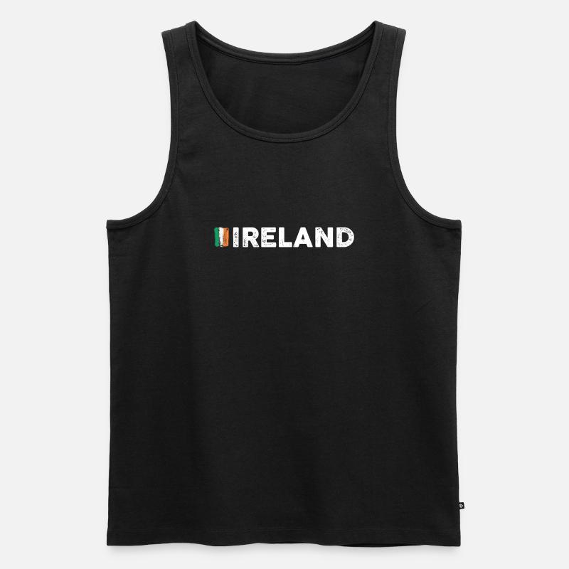 Flagge Irlands - Männer Premium Bio Tank Top - Schwarz