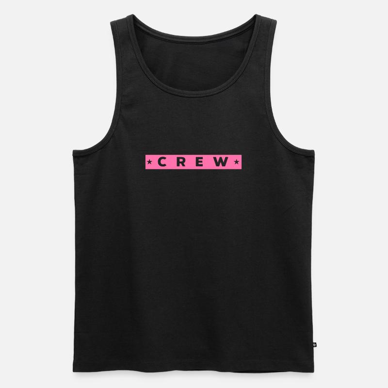 crew - Männer Premium Bio Tank Top - Schwarz