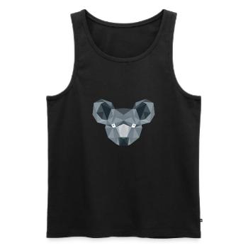 Koala Artsy Bear Australian Koala Bears Nature - Débardeur bio Premium Homme - noir - Devant - AI Model Male 178 light (178cm)