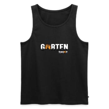 Gartenshirt Gartenfreund Gartenarbeit Kleingarten - Männer Premium Bio Tank Top - Schwarz - Vorne - AI Model Male 178 light (178cm)