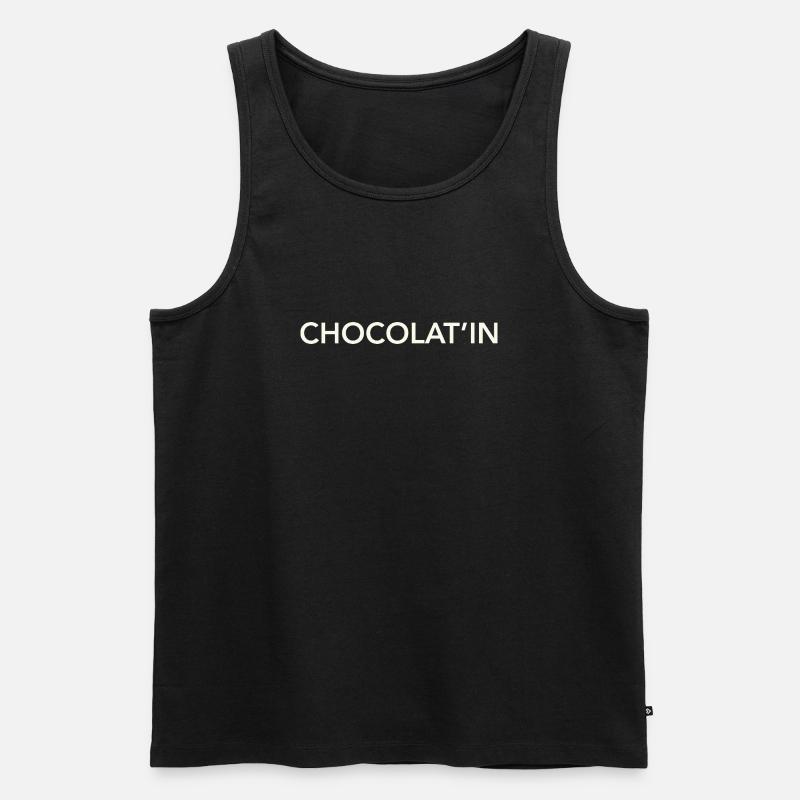 Schokolatin - Männer Premium Bio Tank Top - Schwarz