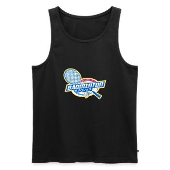 Badminton Squad Hobby Sports Funny Saying - Débardeur bio Premium Homme - noir - Devant - Michal (187cm)
