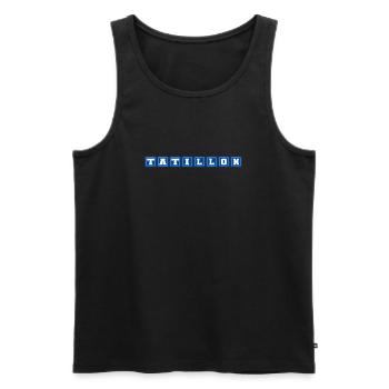 Wählerisch - Männer Premium Bio Tank Top - Schwarz - Vorne - Michal (187cm)