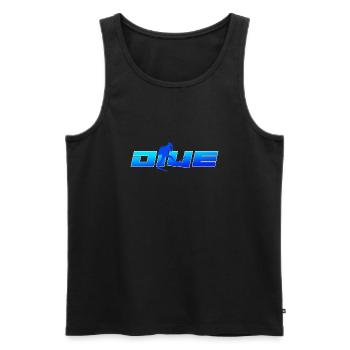 diving Diving addicted deep dive - Men's Premium Organic Tank Top - black - Front - AI Model Male 178 light (178cm)