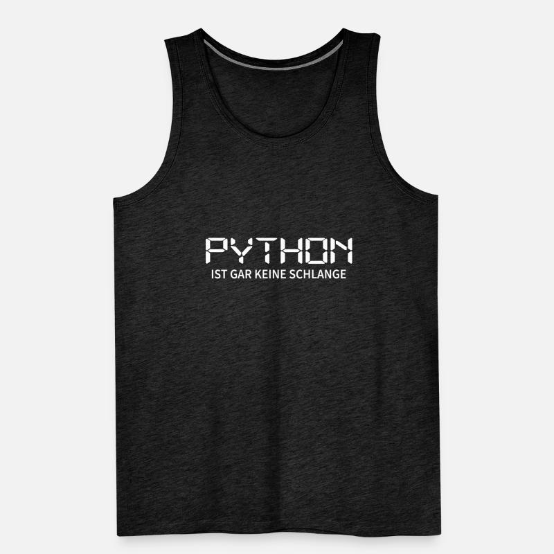 Nerd Python-Coder Server Télécharger la programmation Débardeur bio Premium Homme