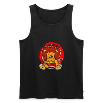 Ramen Life Motive Lions Chemise Motiv Ramen Nouilles - Débardeur bio Premium Homme - noir - Devant - AI Model Male 178 light (178cm)