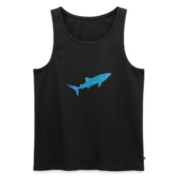 Requin-baleine - Débardeur bio Premium Homme - noir - Devant - Michal (187cm)