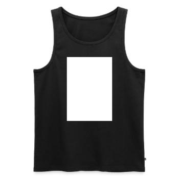 Rechteck Vektor Viereck vertikal hochkant - Männer Premium Bio Tank Top - Schwarz - Vorne - Michal (187cm)