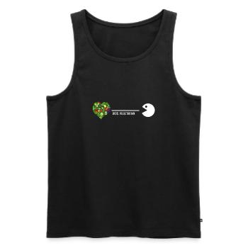 vegetarier bio vegetarisch vitamine healthy-food - Männer Premium Bio Tank Top - Schwarz - Vorne - AI Model Male 178 light (178cm)