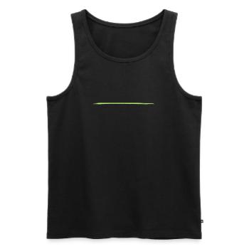 Coup de pinceau > Vectorgraphic ! = Changer de couleur ! - Débardeur bio Premium Homme - noir - Devant - Michal (187cm)