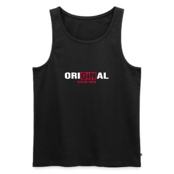 1979 Birthday anniversary Original Gin - Men's Premium Organic Tank Top - black - Front - Michal (187cm)