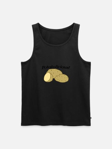 Potatolicious Vegetables Healthy Eating Potatoes - Men's Premium Organic Tank Top - black