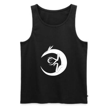 Ratte Abstrakt Kunst Geschenkidee Tiere logo - Männer Premium Bio Tank Top - Schwarz - Vorne - AI Model Male 178 light (178cm)