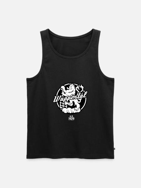Wuppertal Wappen - Männer Premium Bio Tank Top - Schwarz