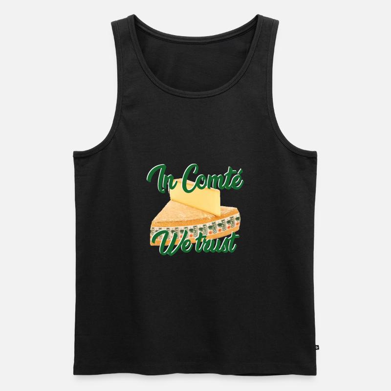 Wir vertrauen auf Comté - Männer Premium Bio Tank Top - Schwarz