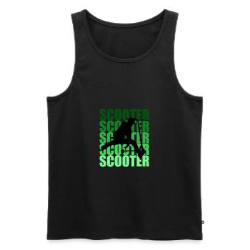 Scooter - Débardeur bio Premium Homme - noir - Devant - Michal (187cm)