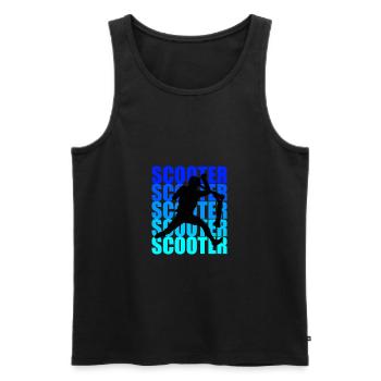 Scooter - Débardeur bio Premium Homme - noir - Devant - Michal (187cm)