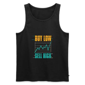 Stock Market Trading Stock Trading Traders - Männer Premium Bio Tank Top - Schwarz - Vorne - AI Model Male 178 light (178cm)