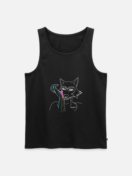 Paint v2 - Men's Premium Organic Tank Top - black