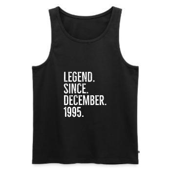 Légende depuis décembre 1995 - Débardeur bio Premium Homme - noir - Devant - Michal (187cm)