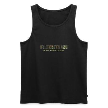 militär survival tactical bushcraft camoflage - Männer Premium Bio Tank Top - Schwarz - Vorne - AI Model Male 178 light (178cm)