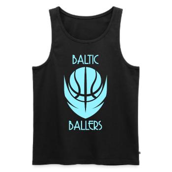 Baltic Ballers Basketball - Débardeur bio Premium Homme - noir - Devant - AI Model Male 178 light (178cm)