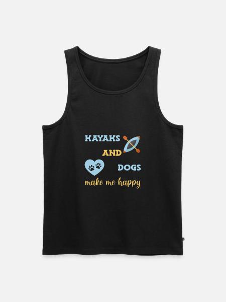 Kayak Kayaking - Men's Premium Organic Tank Top - black