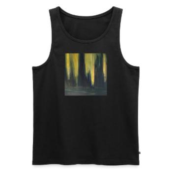 Aurore boréale - Débardeur bio Premium Homme - noir - Devant - AI Model Male 178 light (178cm)