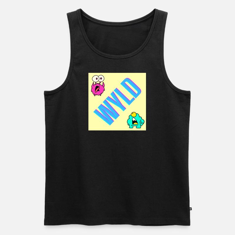 wyld - heftig, krass - Männer Premium Bio Tank Top - Schwarz