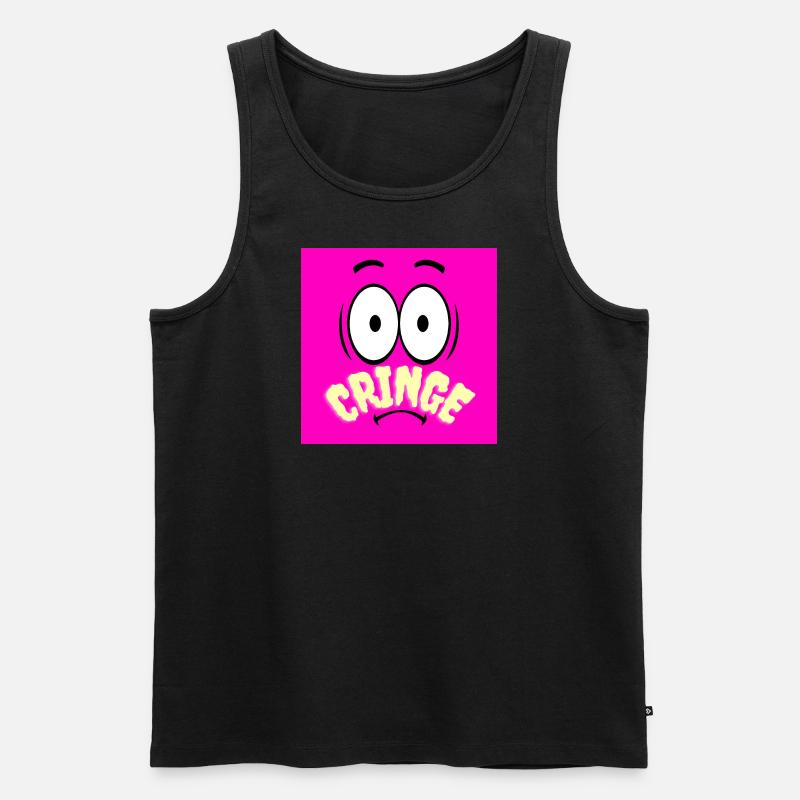 Fremdscham - In Jugendsprache - Männer Premium Bio Tank Top - Schwarz