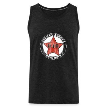 Antifaschistische Aktion Hamburg - Männer Premium Bio Tank Top - Anthrazit - Vorne - Alexander (188cm)