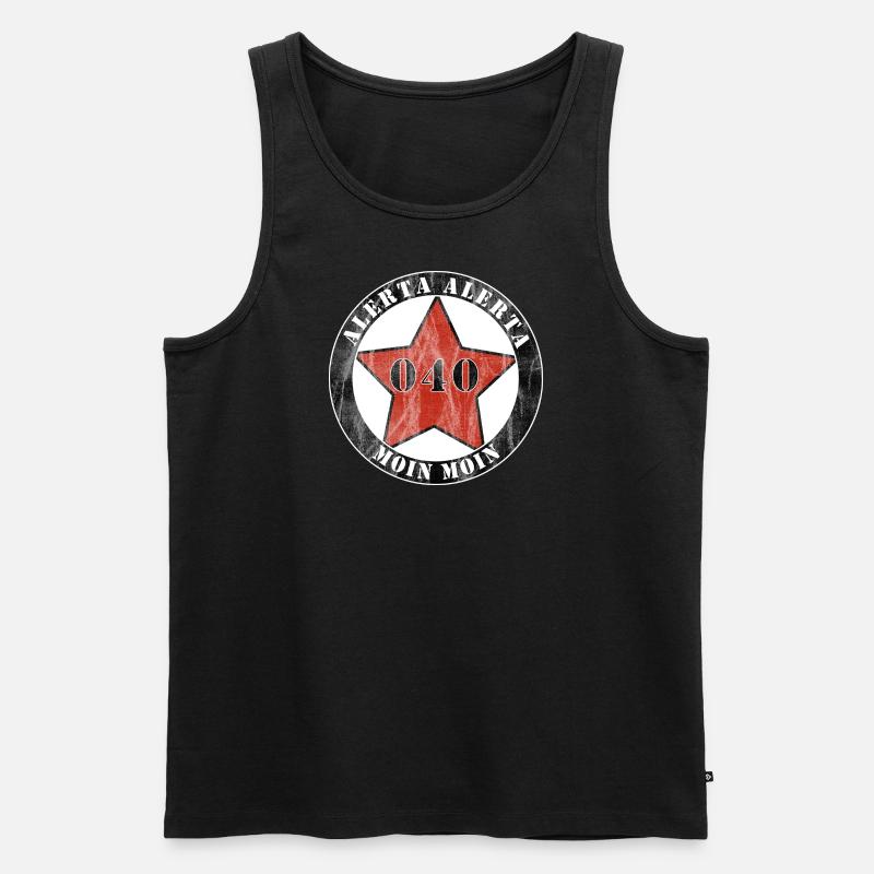 Action antifasciste Hambourg - Débardeur bio Premium Homme - noir