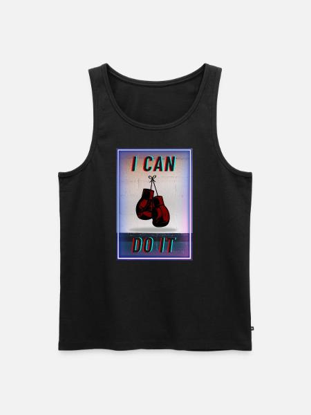 I CAN DO IT - Männer Premium Bio Tank Top - Schwarz