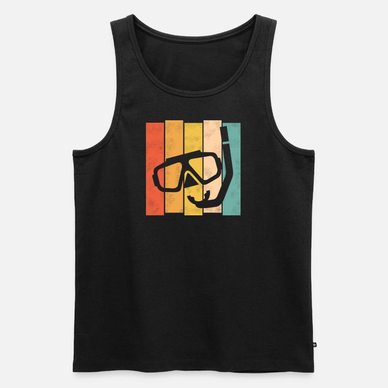 Schnorcheln Tauchen - Männer Premium Bio Tank Top - Schwarz