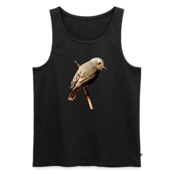 Rotschwänzchen - Männer Premium Bio Tank Top - Schwarz - Vorne - Michal (187cm)