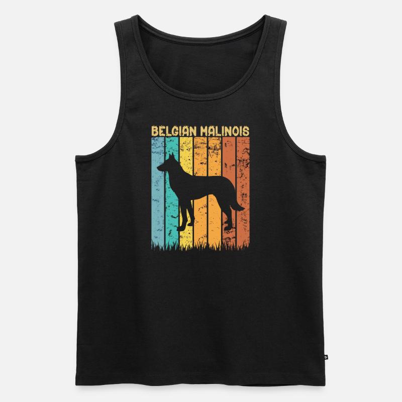 Belgischer Schäferhund Malinois - Männer Premium Bio Tank Top - Schwarz