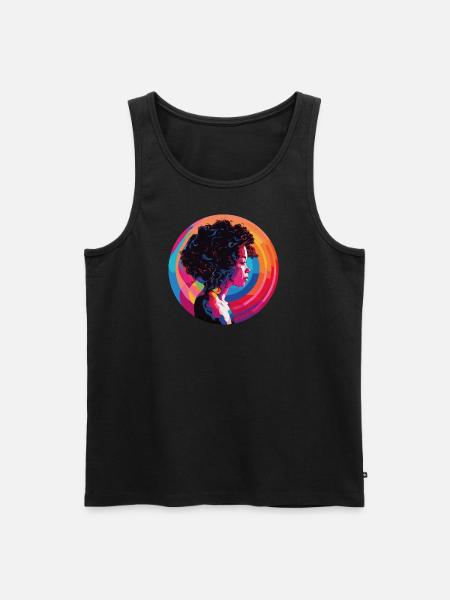 Fille rêveuse - Débardeur bio Premium Homme - noir