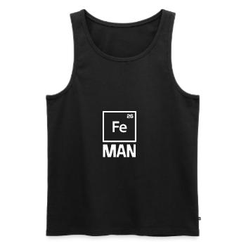 Iron Man - Premium Design - Men's Premium Organic Tank Top - black - Front - AI Model Male 178 light (178cm)