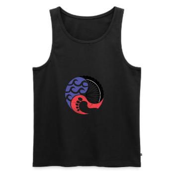 3athlon Swim Bike Run - Premium Design - Men's Premium Organic Tank Top - black - Front - AI Model Male 178 light (178cm)