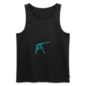 Gymnastics - Premium Design - Männer Premium Bio Tank Top - Schwarz - Vorne - Michal (187cm)
