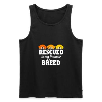 Dog Rescue Animal Rights Animal Rescue Animal Shelter - Men's Premium Organic Tank Top - black - Front - Michal (187cm)