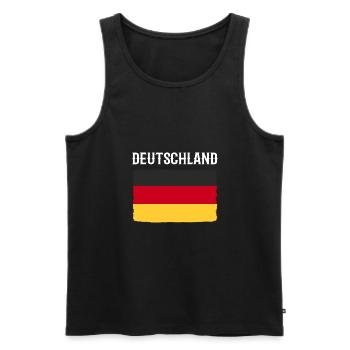 Allemagne - Débardeur bio Premium Homme - noir - Devant - Michal (187cm)