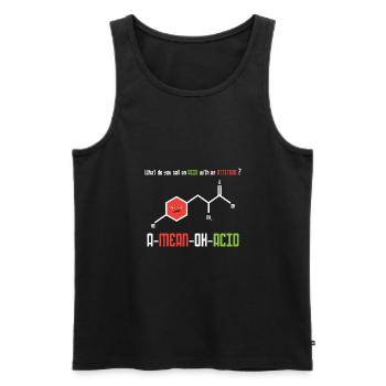 Chemistry Teacher Chemistry Chemist Acid - Men's Premium Organic Tank Top - black - Front - Michal (187cm)